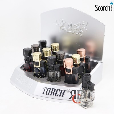 SCORCH TORCH 3T MIXED COLORS & CLEAR DESIGNS 12CT/ DISPLAY